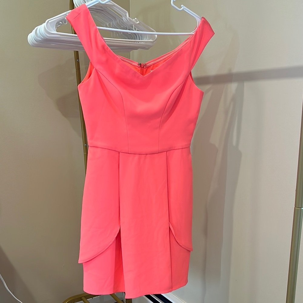 Elegant Pink Off-Shoulder Dress